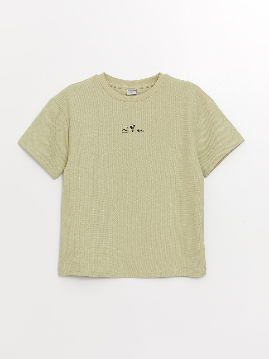 Comfortable Crew Neck Boy's T-Shirt -S4MU66Z4-YLL