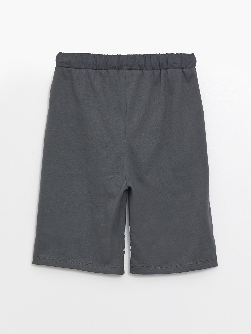 Lacivert Beli Lastikli Çizgili Erkek Çocuk Şort-3