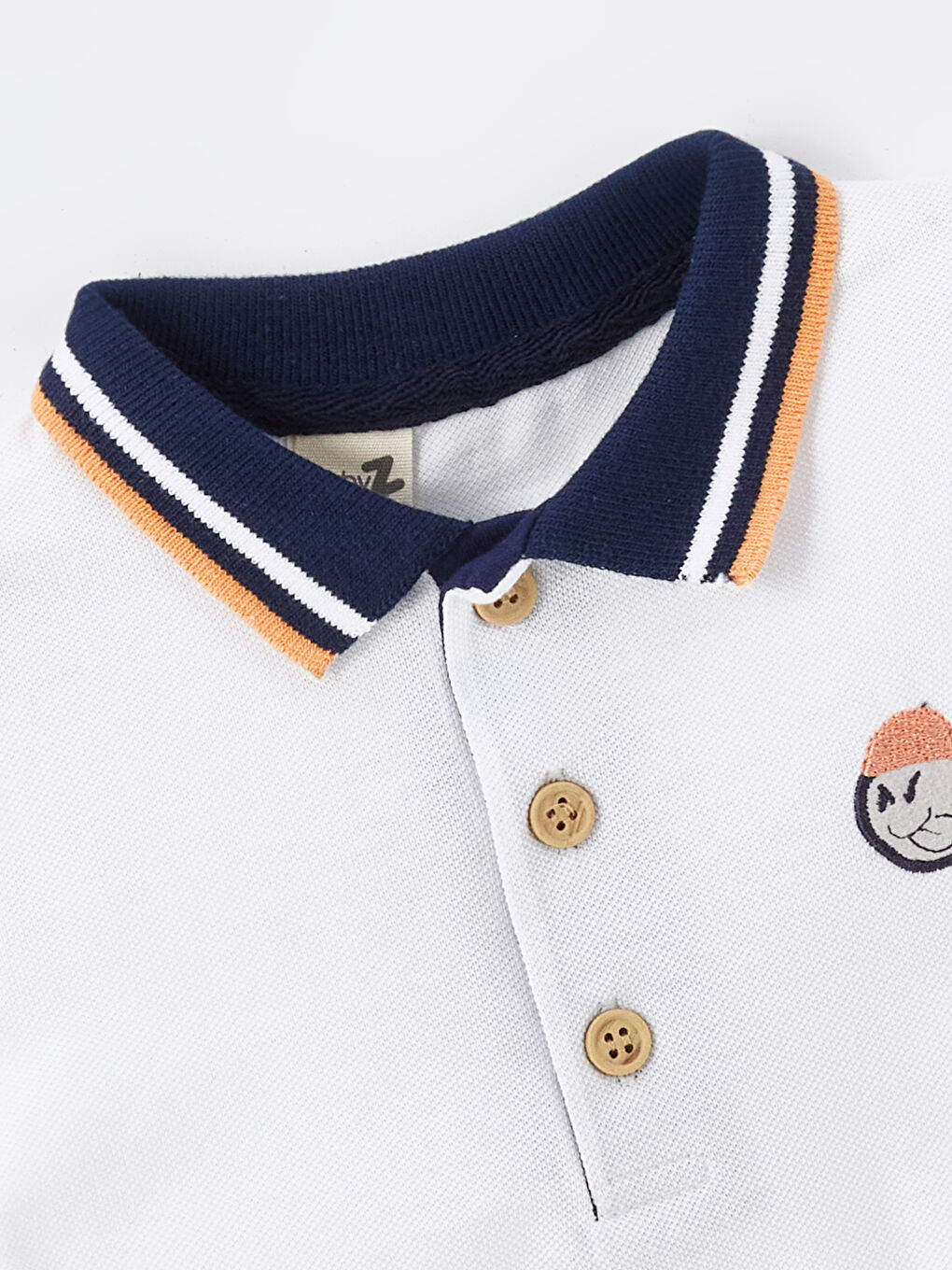 Beyaz Polo Yaka Erkek Çocuk Tişört ve Şort 2'li-2