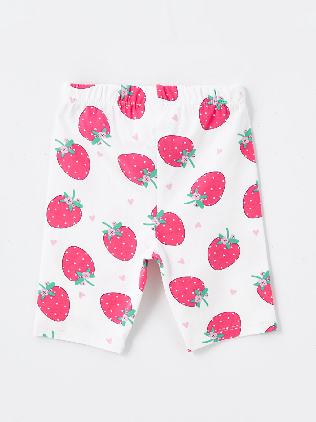 Crew Neck Short Sleeve Baby Girls' T-Shirt and Tights 2 Pack Set-4