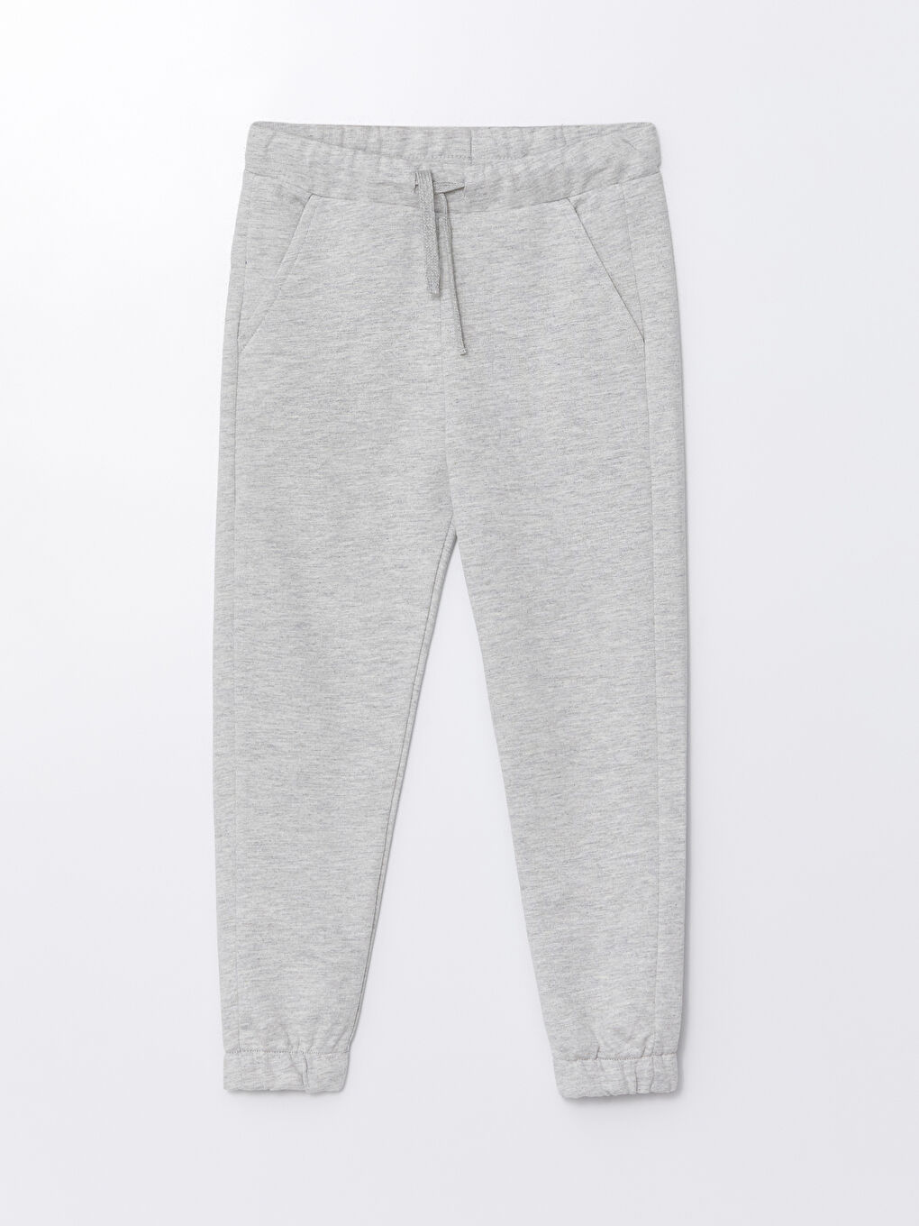 Beyaz Beli Lastikli Erkek Çocuk Jogger Eşofman Altı