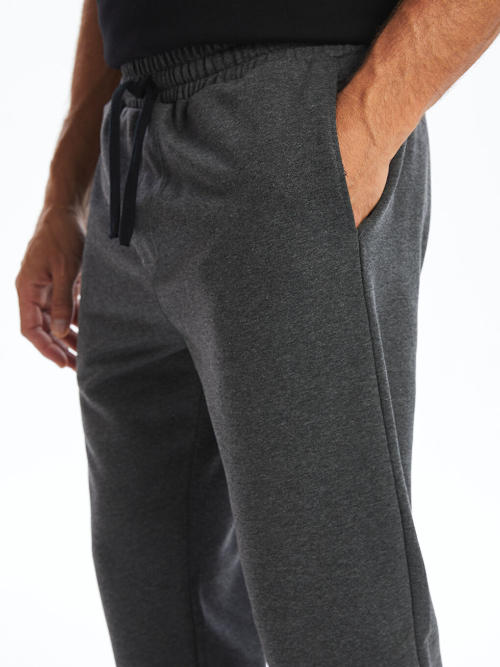 Antrasit Standart Kalıp Erkek Jogger Eşofman Altı-2
