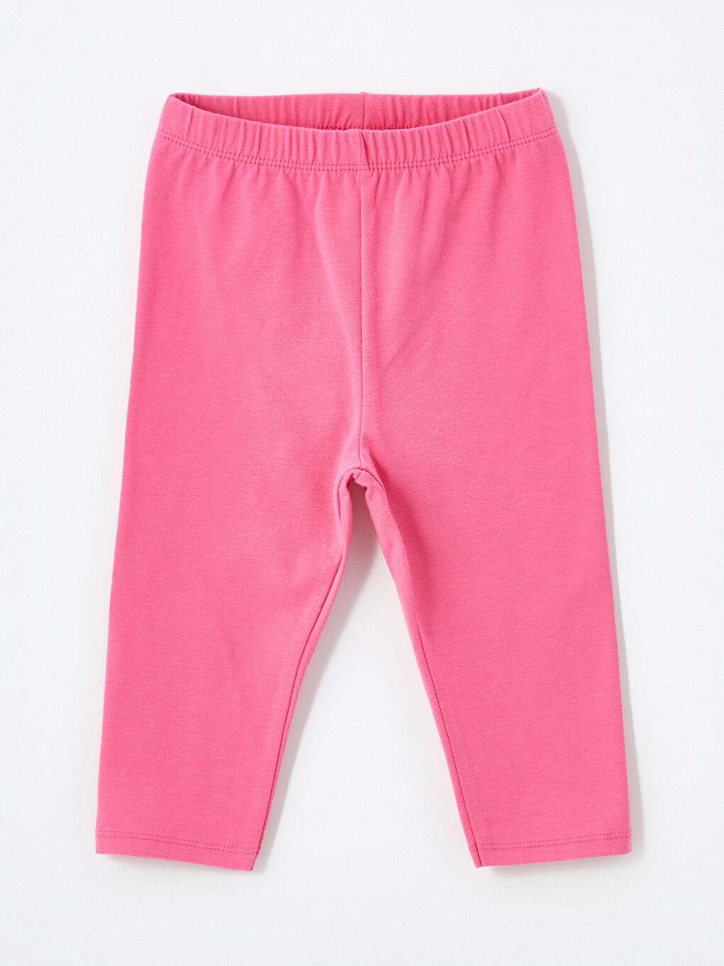 LCW Kids Pembe Beli Lastikli Basic Kız Bebek Tayt