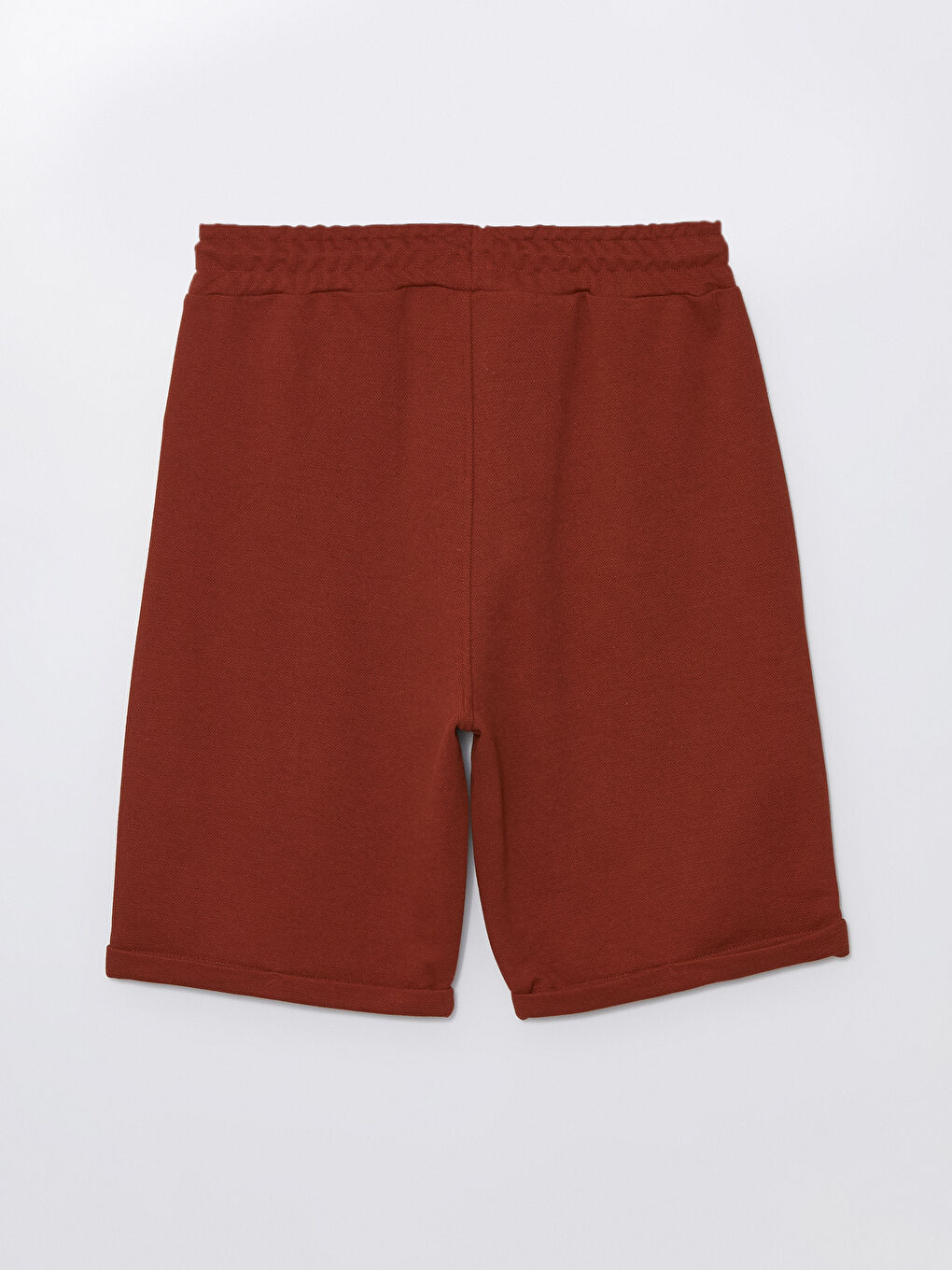 Kahverengi Standart Kalıp Beli Bağlama Detaylı Erkek Şort-6