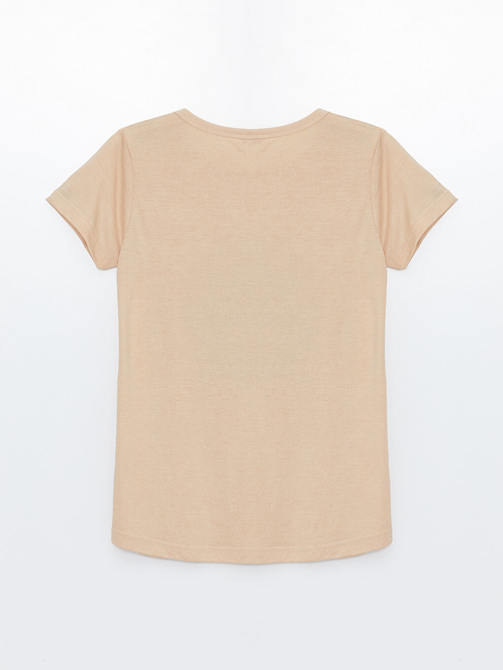 Bej Bisiklet Yaka Kadın Pijama Takım-2