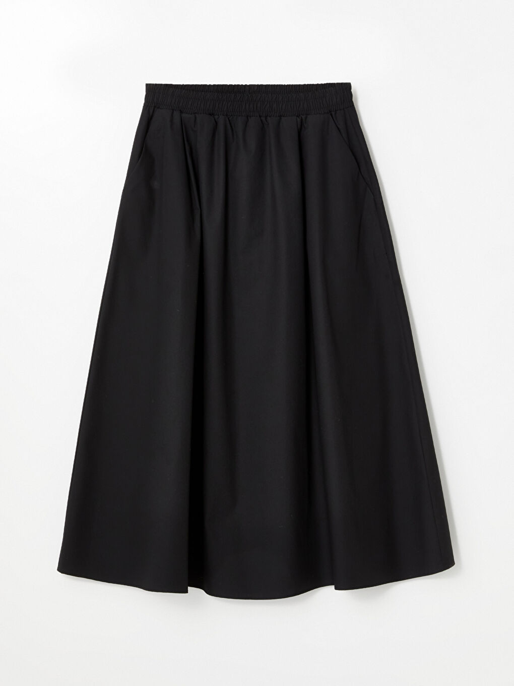 Elastic Waist Straight A-Cut Women's Skirt -S4N100Z8-CVL