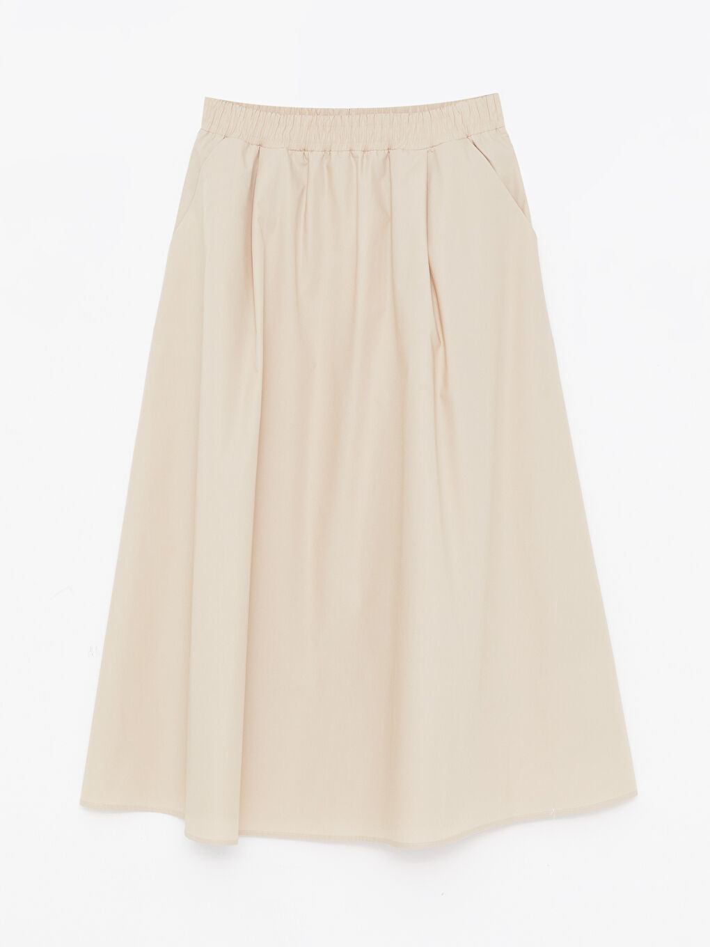 Elastic Waist Straight A-Cut Women's Skirt -S4N100Z8-YLF