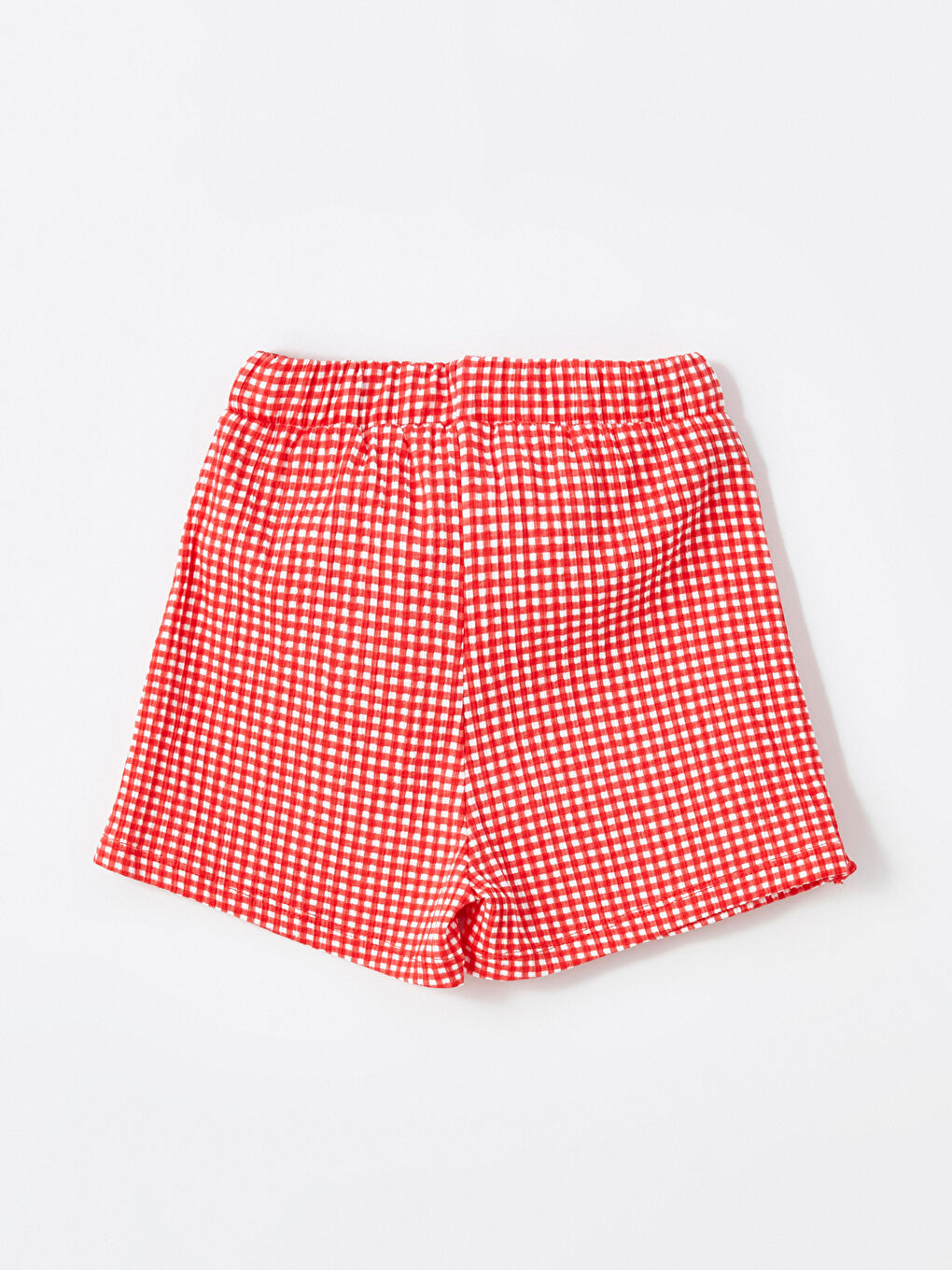 Kırmızı Beli Lastikli Kız Bebek Şort Etek-1