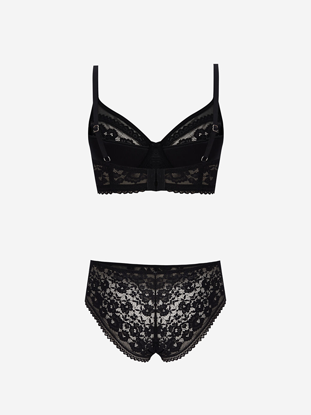 Siyah Mikrofiber İç Giyim Takım-1