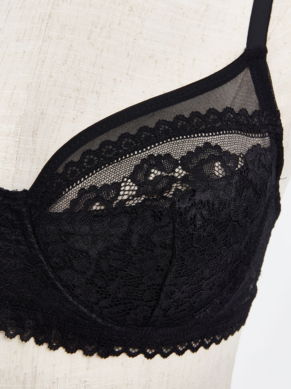 Siyah Mikrofiber İç Giyim Takım-2