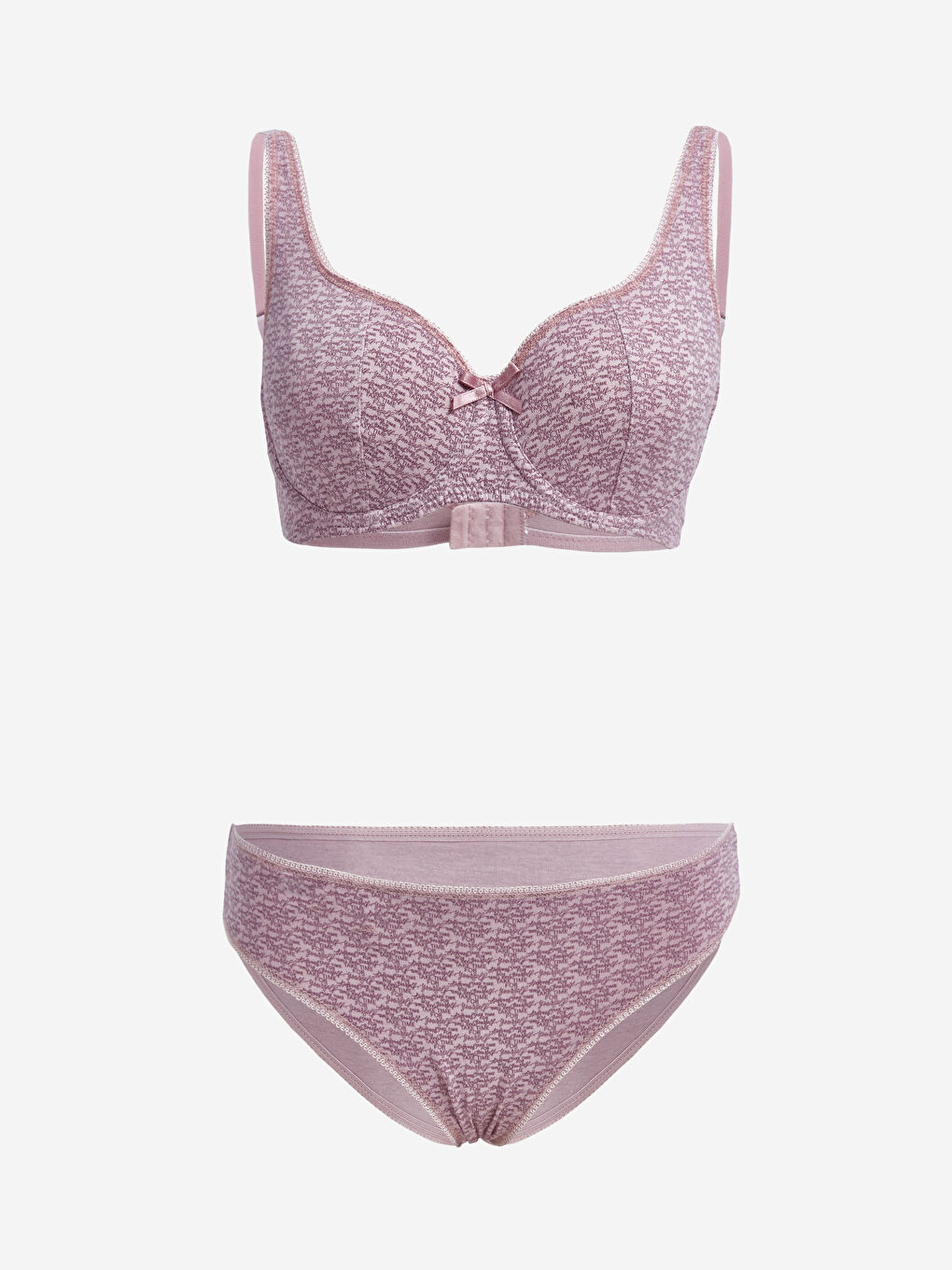 Pembe Mikrofiber İç Giyim Takım