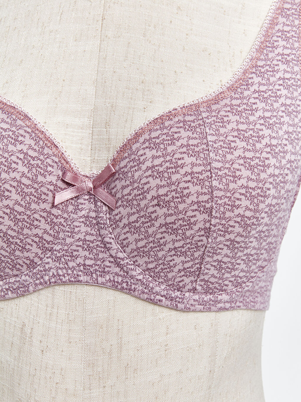 Pembe Mikrofiber İç Giyim Takım-2