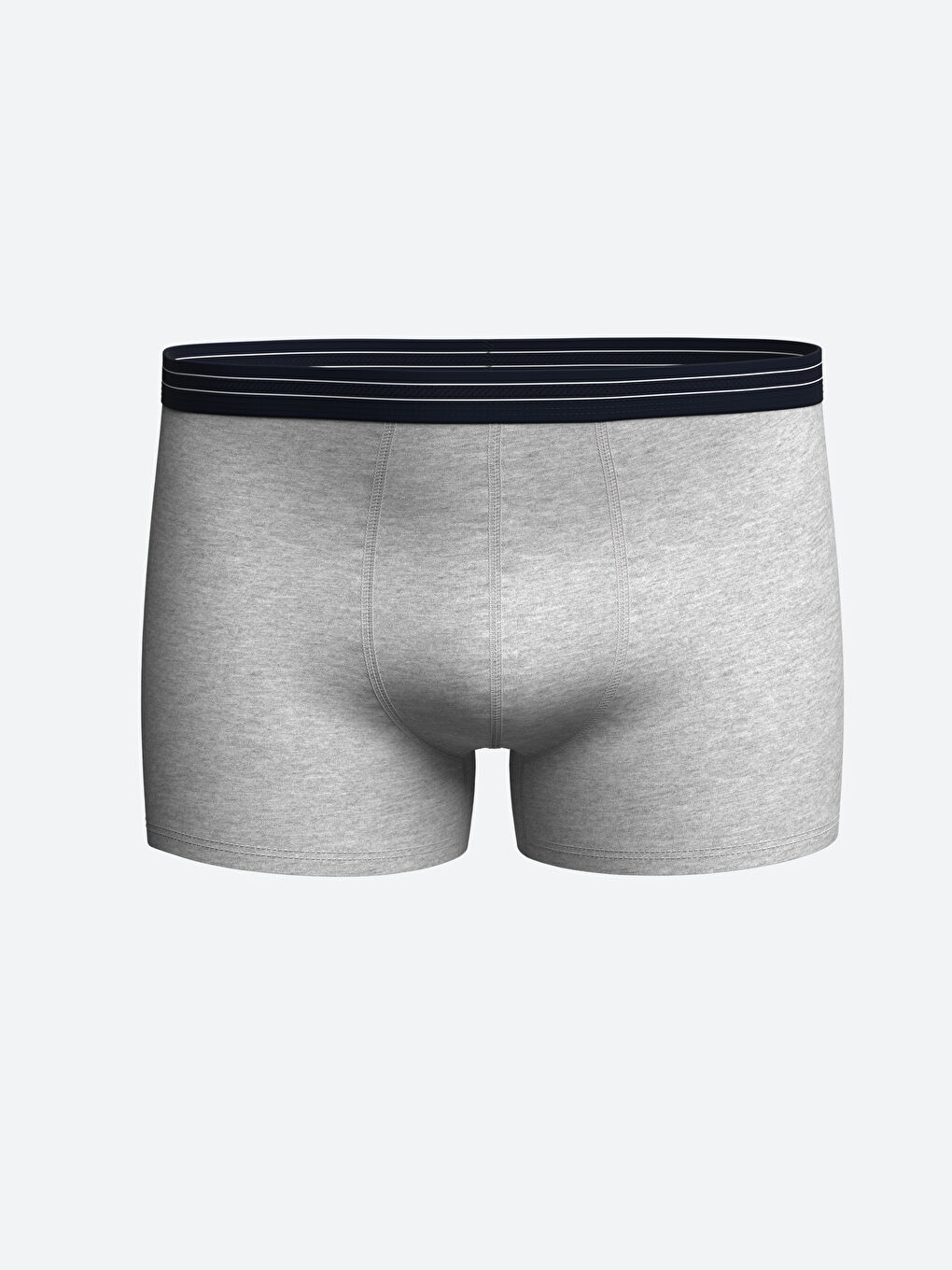 Gri Standart Kalıp Pamuklu Esnek Erkek Boxer