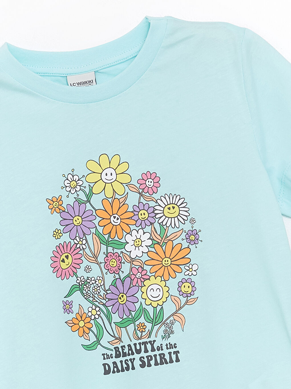 Crew Neck Printed Short Sleeve Girls' T-Shirt 2 Pack-4