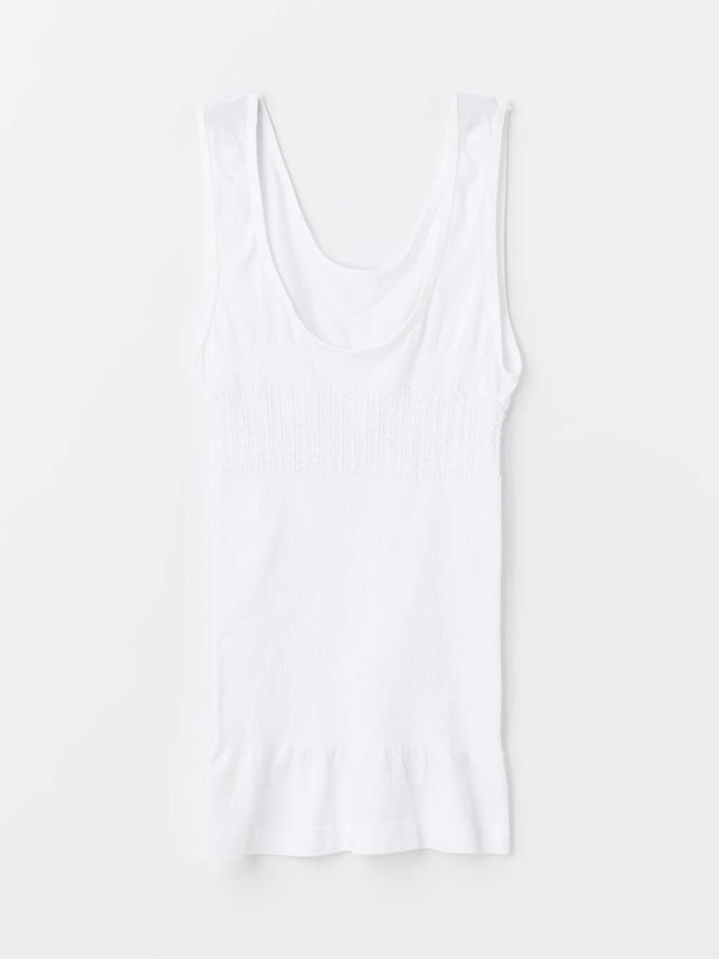 Beyaz Dar Kalıp Korse Atlet