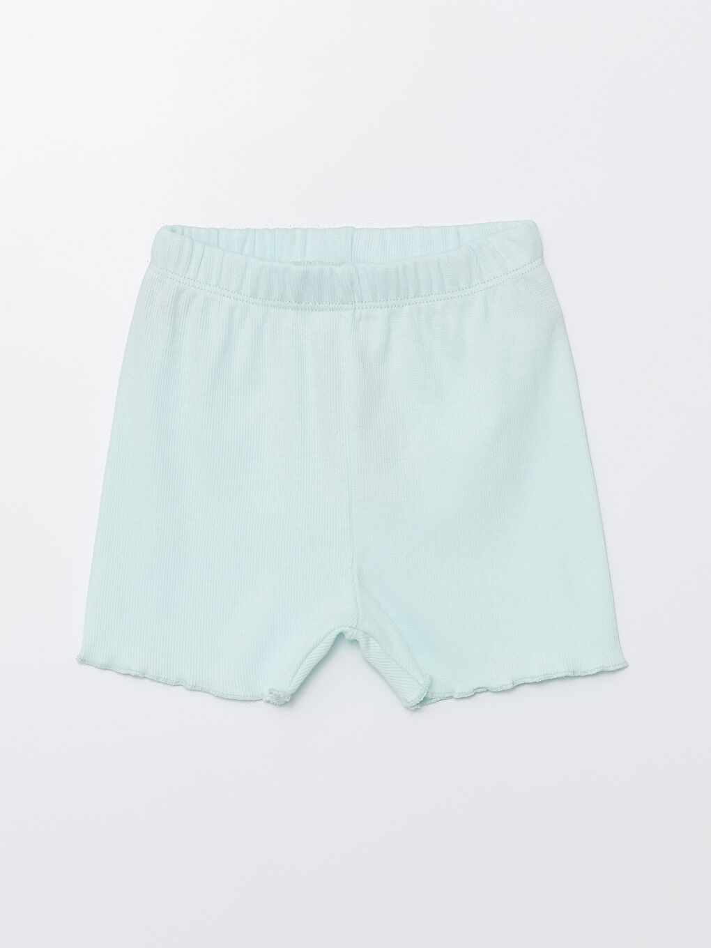 Turkuaz Beli Lastikli Kız Çocuk Pijama Şort-1