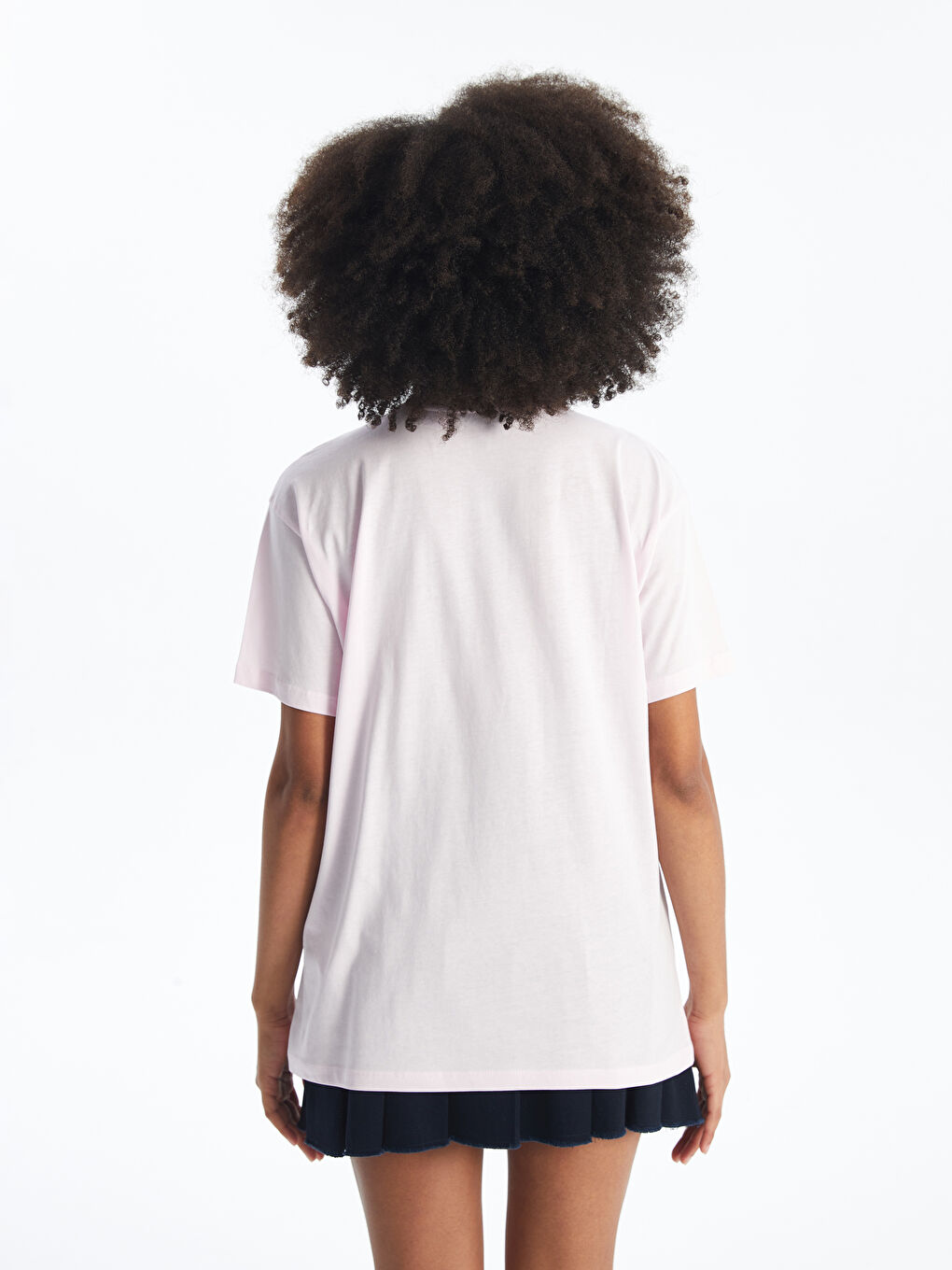 قميص نساء مطبوع ليلو وستيتش بكول مدور-3