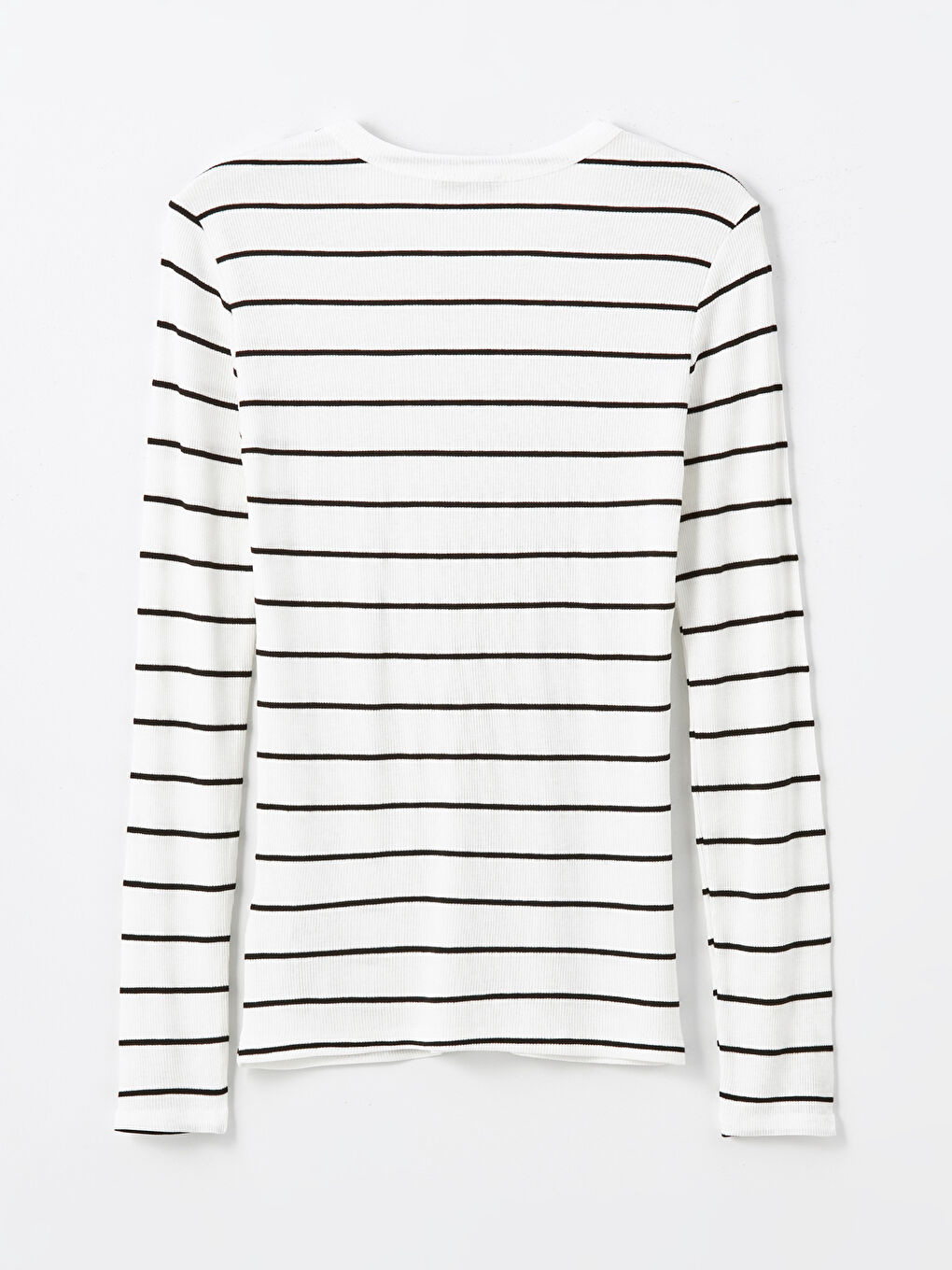 Crew Neck Striped Long Sleeve Women's Body -S4N426Z8-LFC