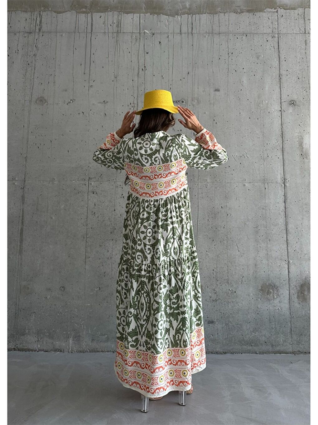 Haki Baskılı Elbise-3