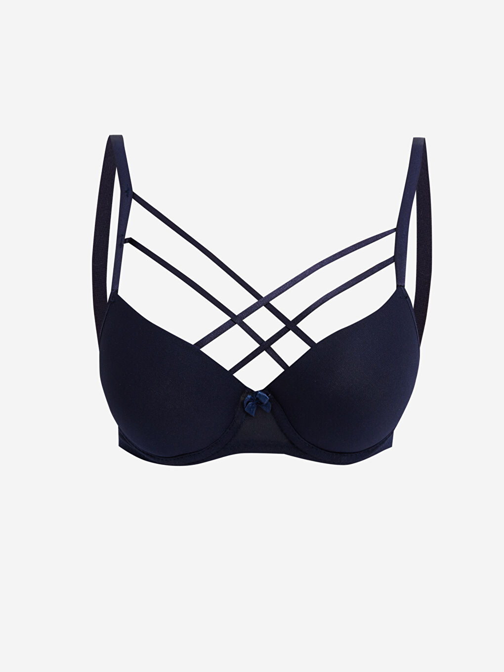 Lacivert Destekli Çapraz Sütyen