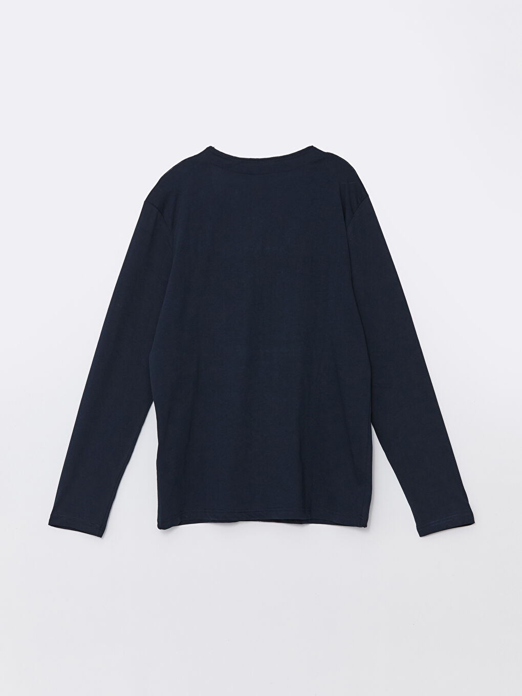 Lacivert V Yaka Uzun Kollu Erkek Pijama Üst-1