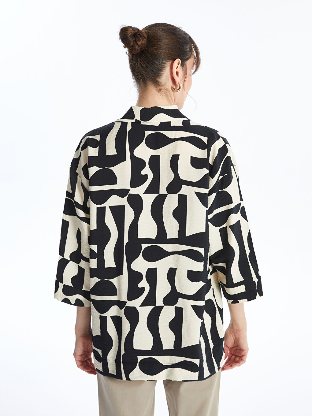 Patterned Women's Shirt -S4N563Z8-LQJ