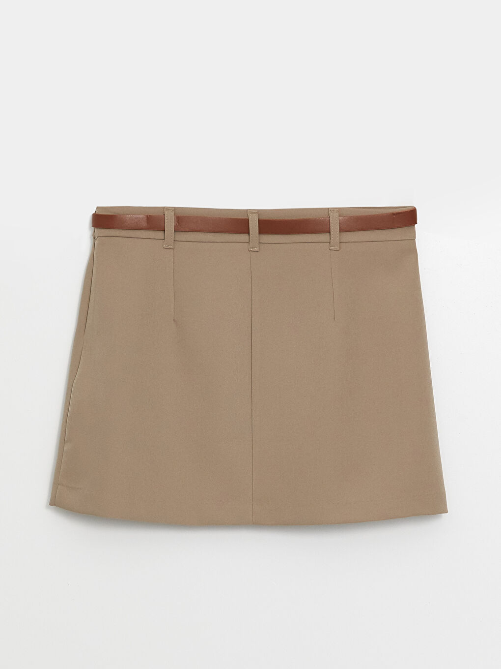 Slim Fit Women's Pleated Skirt -S4N573Z8-GRC