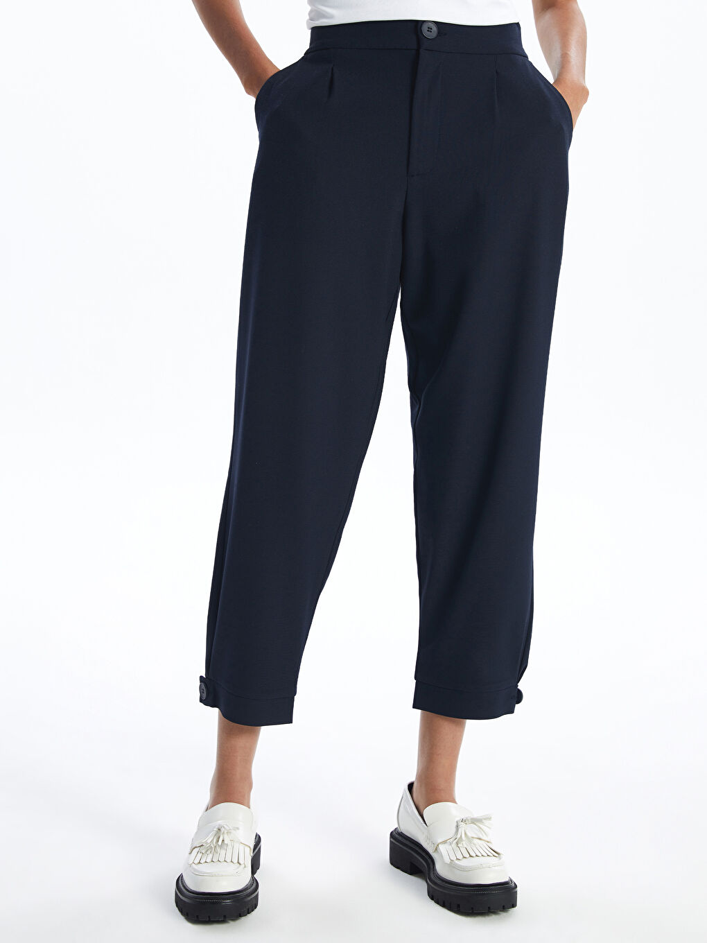 Women's Carrot Fit Regular Trousers -S4N593Z8-JJ7