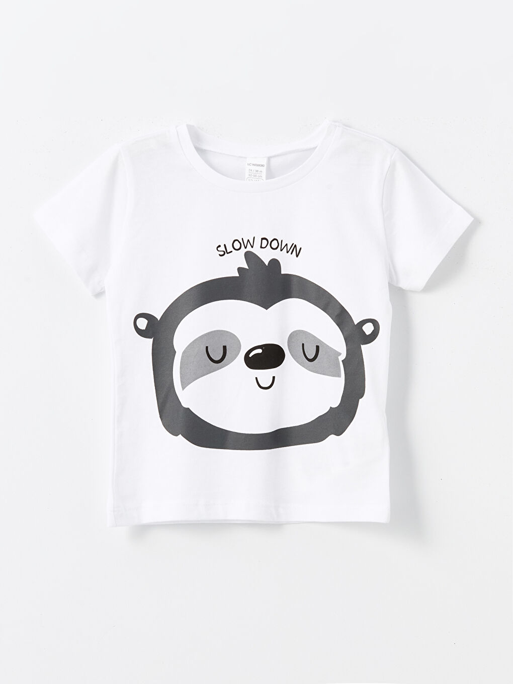 Beyaz Bisiklet Yaka Kısa Kollu Baskılı Erkek Bebek Şortlu Pijama Takımı-1