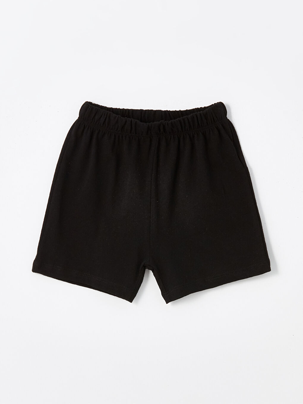 Beyaz Bisiklet Yaka Kısa Kollu Baskılı Erkek Bebek Şortlu Pijama Takımı-3