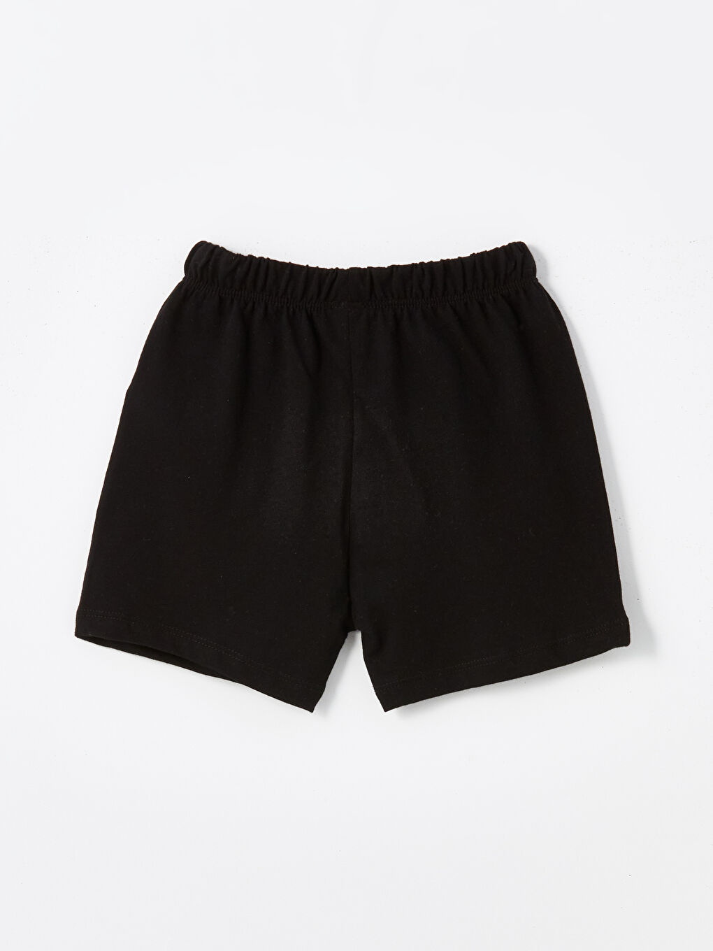 Beyaz Bisiklet Yaka Kısa Kollu Baskılı Erkek Bebek Şortlu Pijama Takımı-4