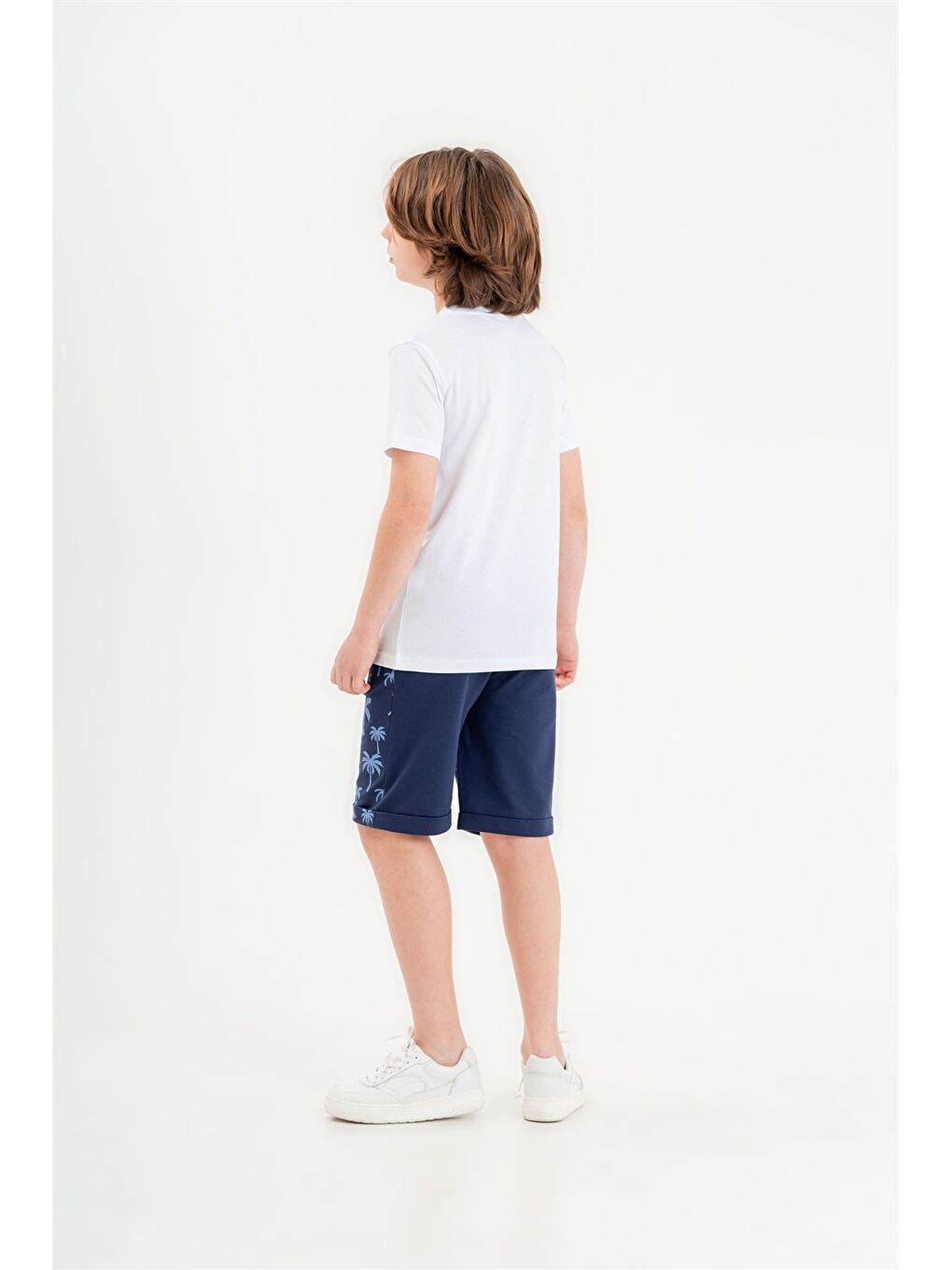 İndigo Bisiklet Yaka Erkek Çocuk Tişört ve Şort-3