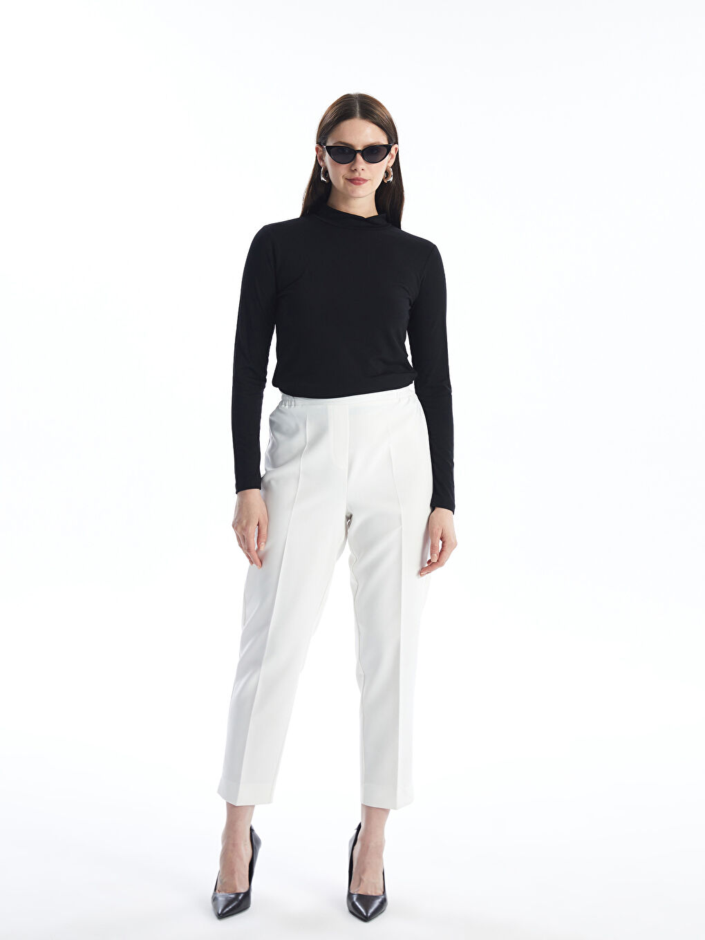 High Collar Straight Long Sleeve Women's Body -S4N691Z8-CVL