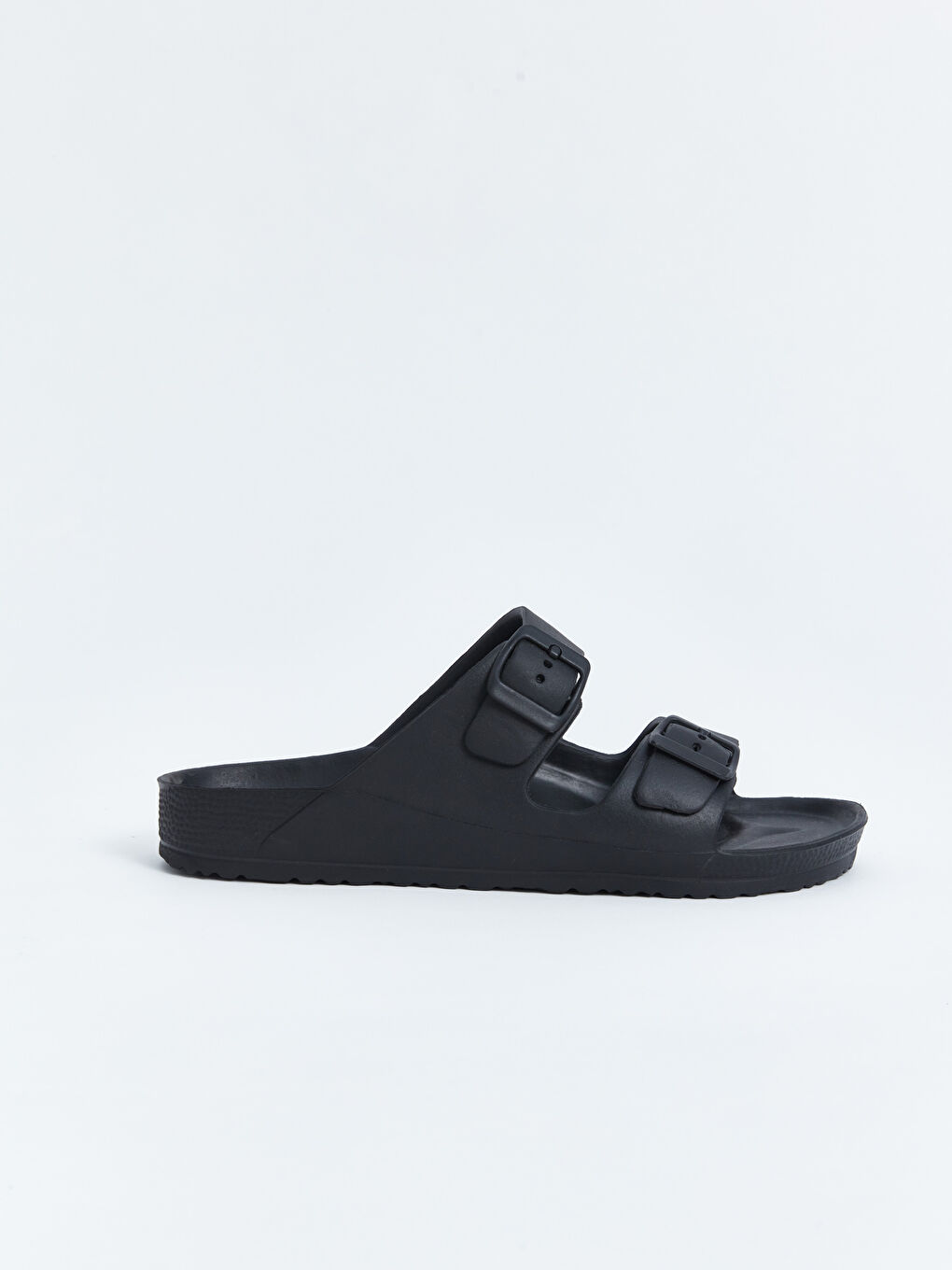 Siyah Çift Bantlı Kadın Terlik-1