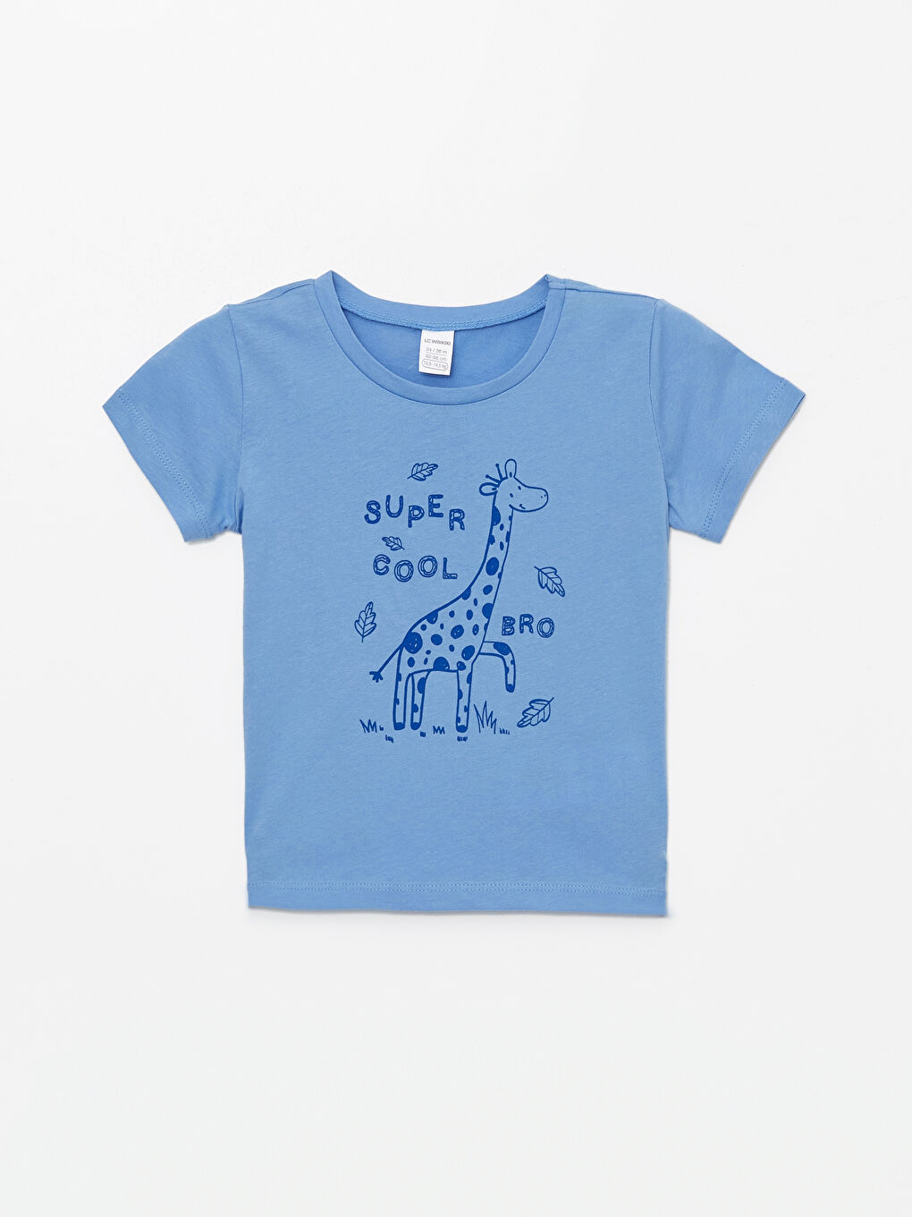 Mavi Bisiklet Yaka Kısa Kollu Baskılı Erkek Bebek Tişört ve Şort 2'li Takım-1