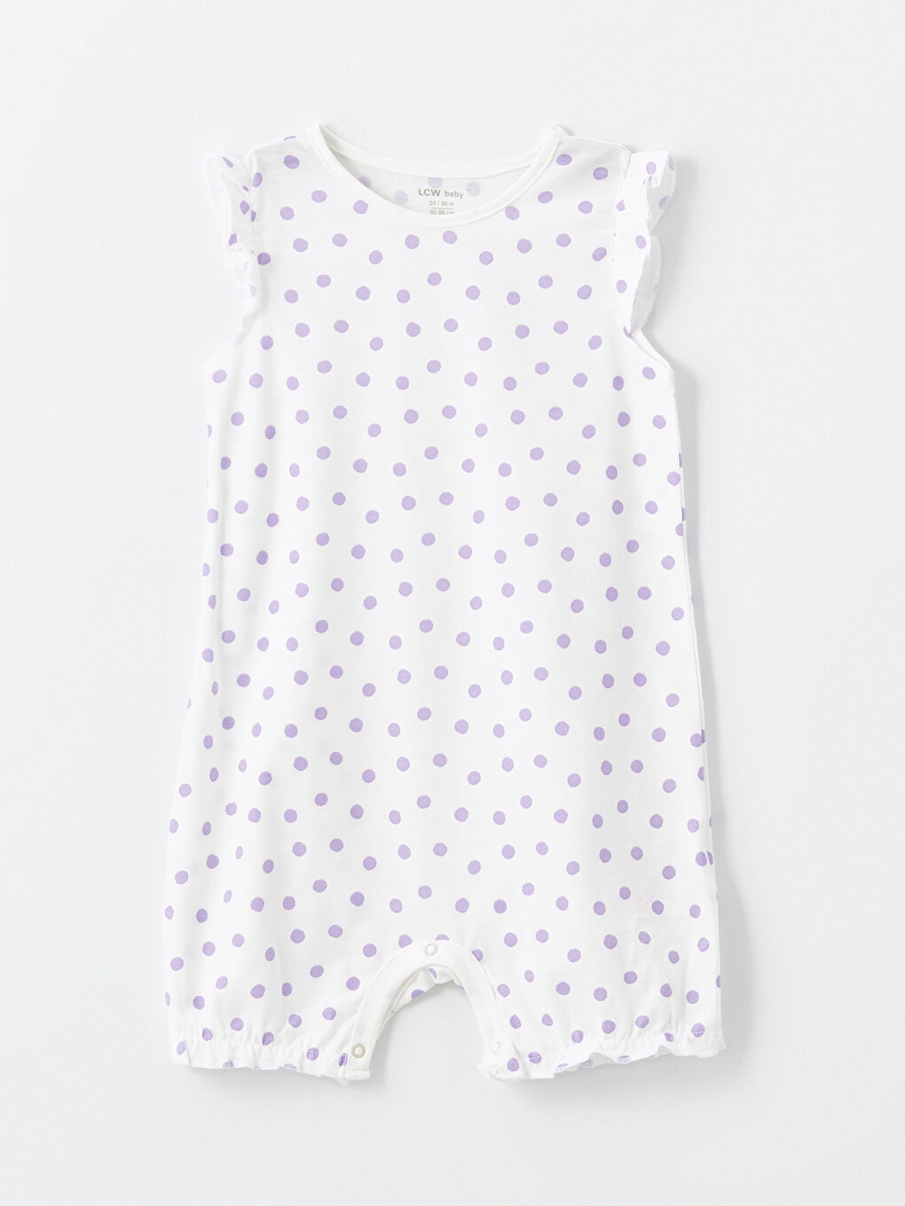 მრგვალი საყელო კოპლებიანი მოკლე სახელო ახალშობილი გოგონებისთვის კაბა