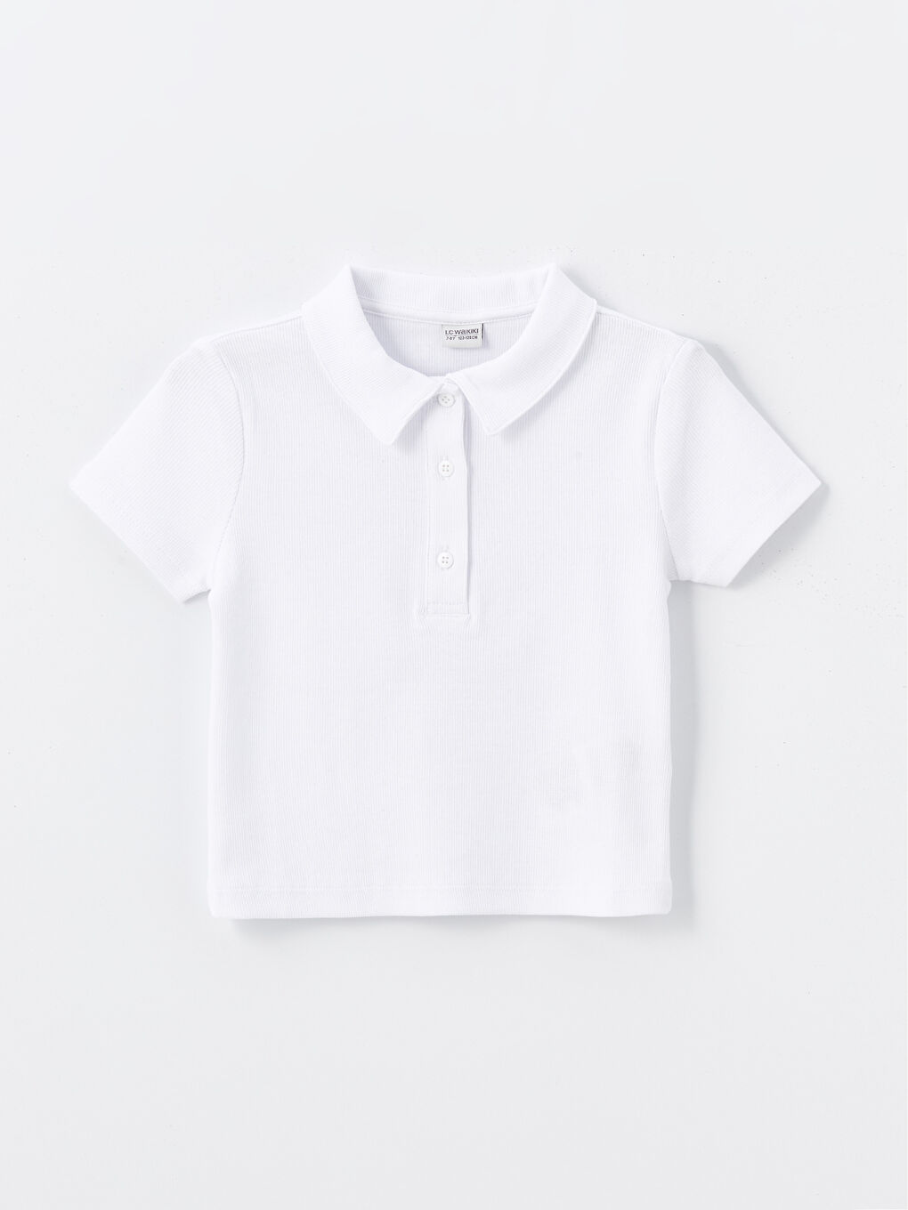 Polo Neck Short Sleeve Girls T-Shirt -S4N900Z4-Q6K