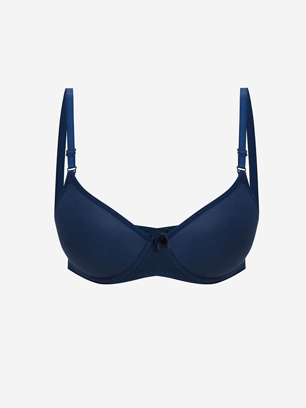 Lacivert Düz Mikrofiber Destekli Sütyen