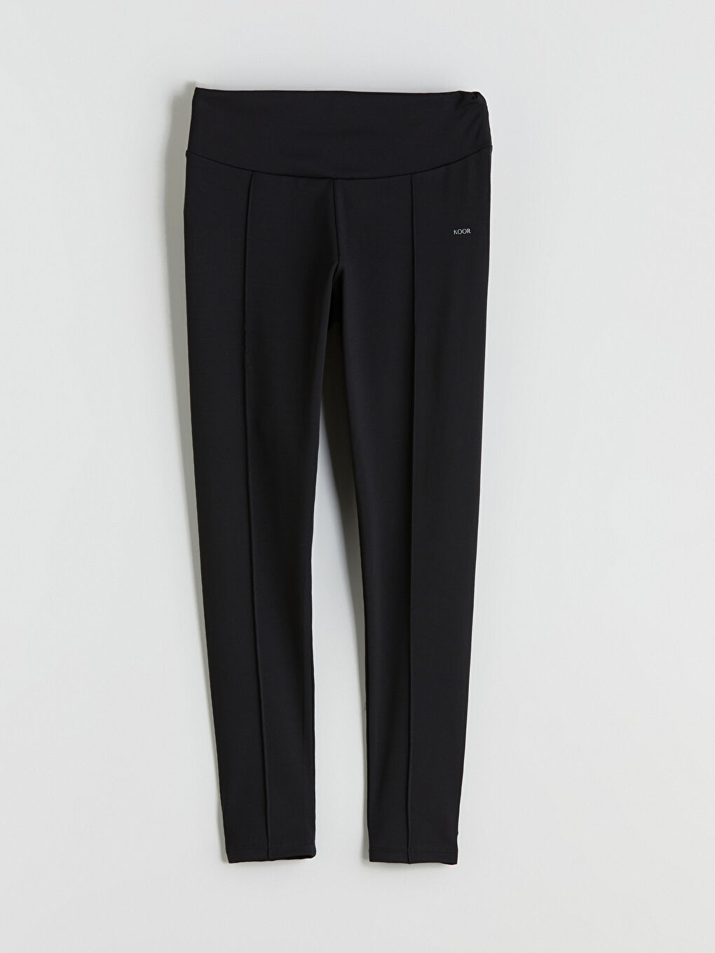 Siyah Beli Lastikli Kadın Spor Tayt-4