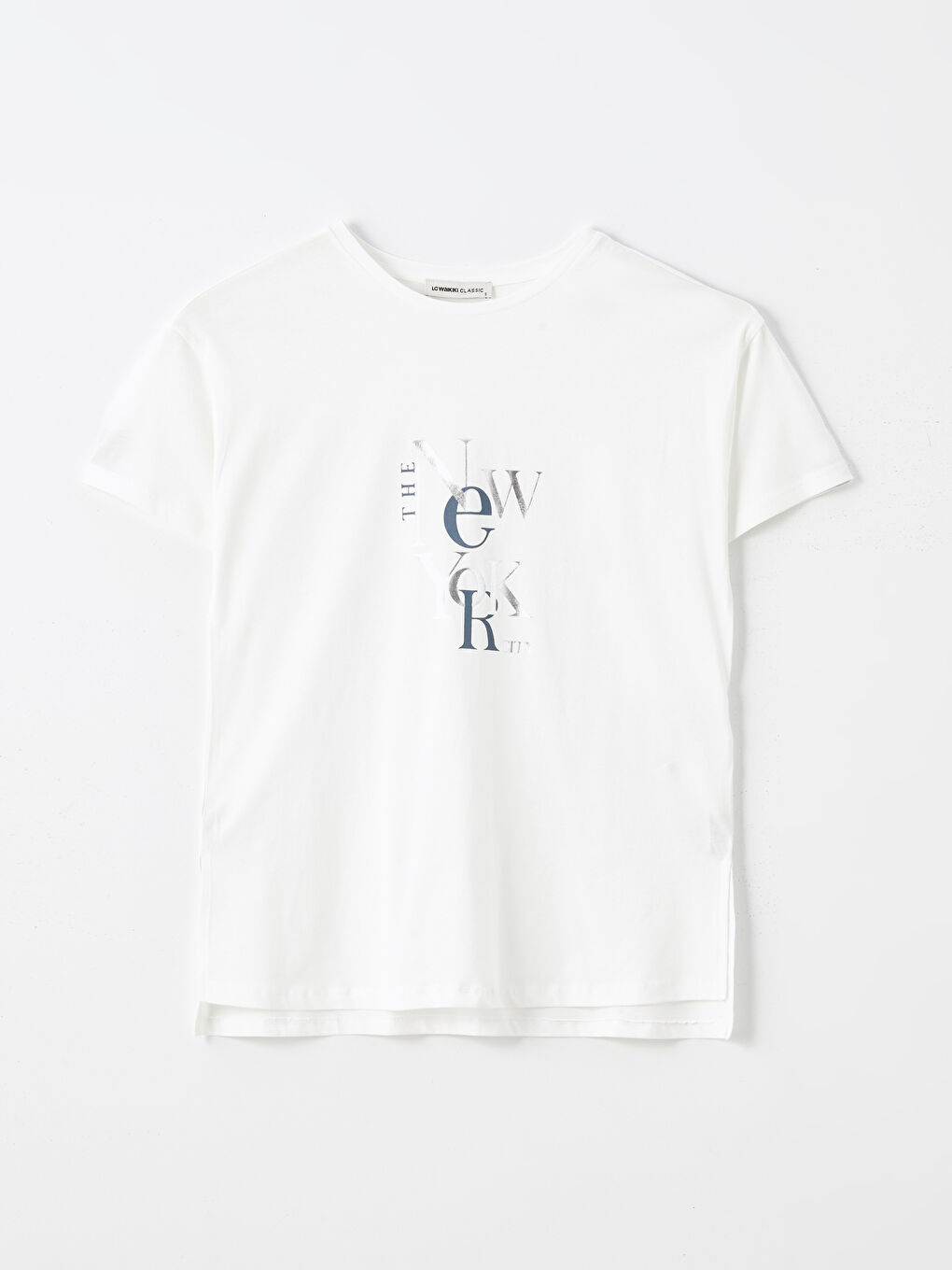 Crew Neck Printed Short Sleeve Women's T-shirt -S4NB54Z8-R9J
