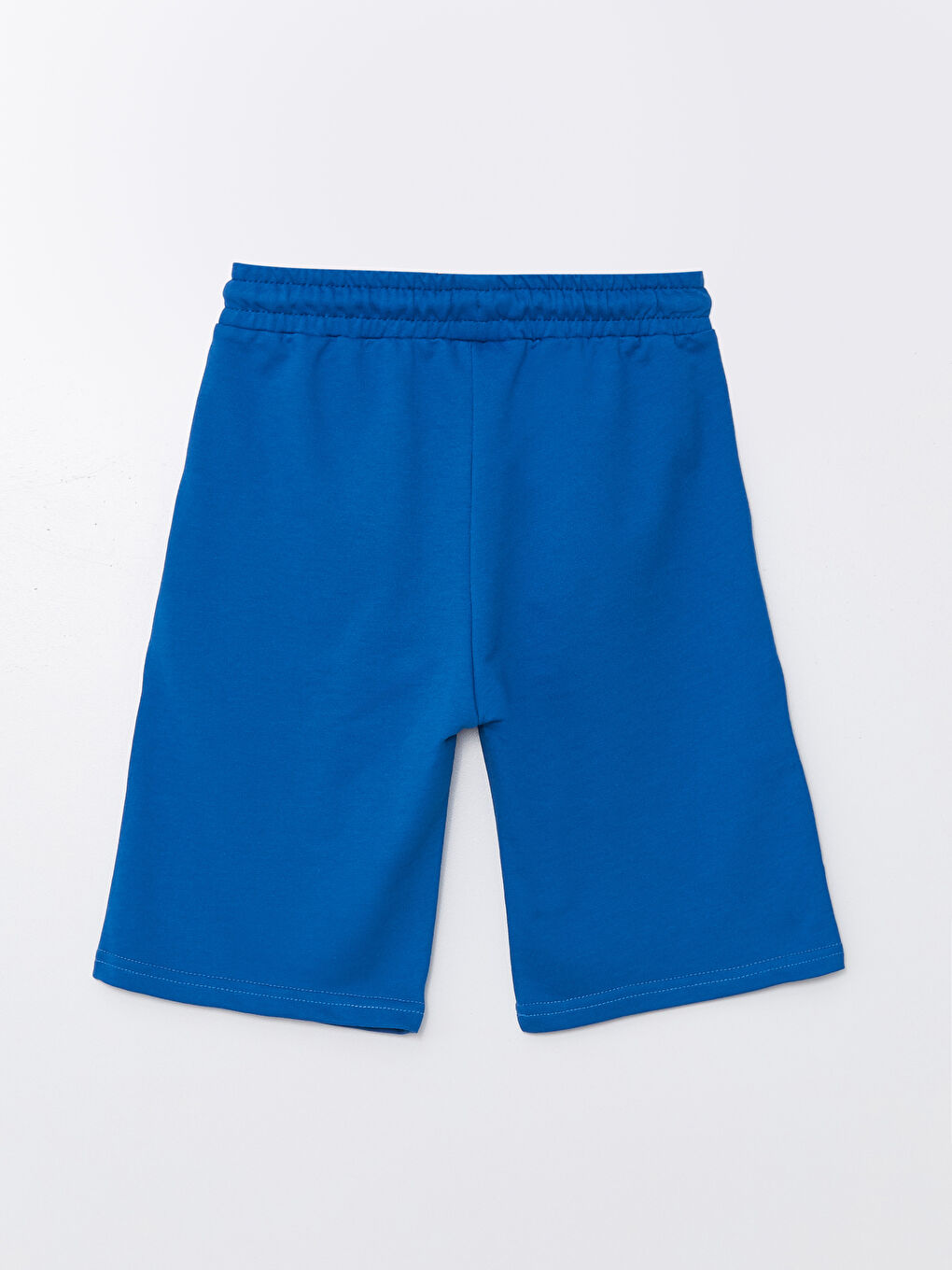 Mavi Beli Lastikli Baskılı Erkek Çocuk Şort-1