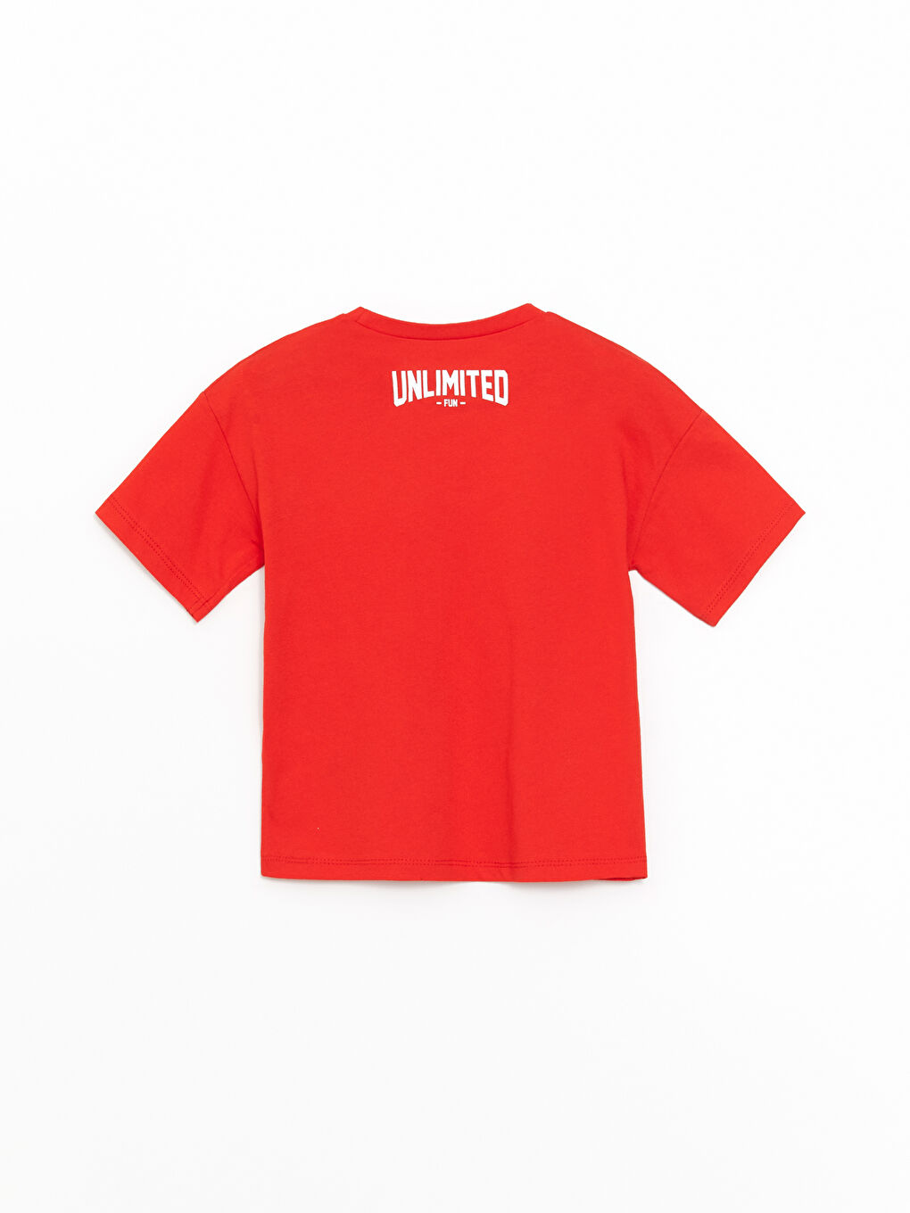 Kırmızı Bisiklet Yaka Kısa Kollu Baskılı Erkek Bebek Tişört-3