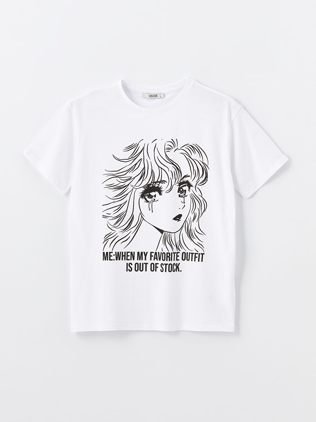 Crew Neck Printed Short Sleeve Women's T-shirt -S4NC74Z8-Q6K