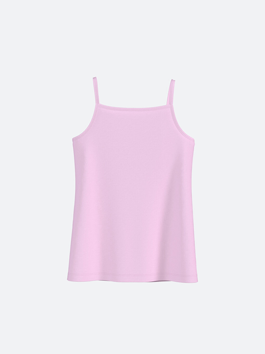 Pembe Kare Yaka Kız Çocuk Atlet 2'li-3