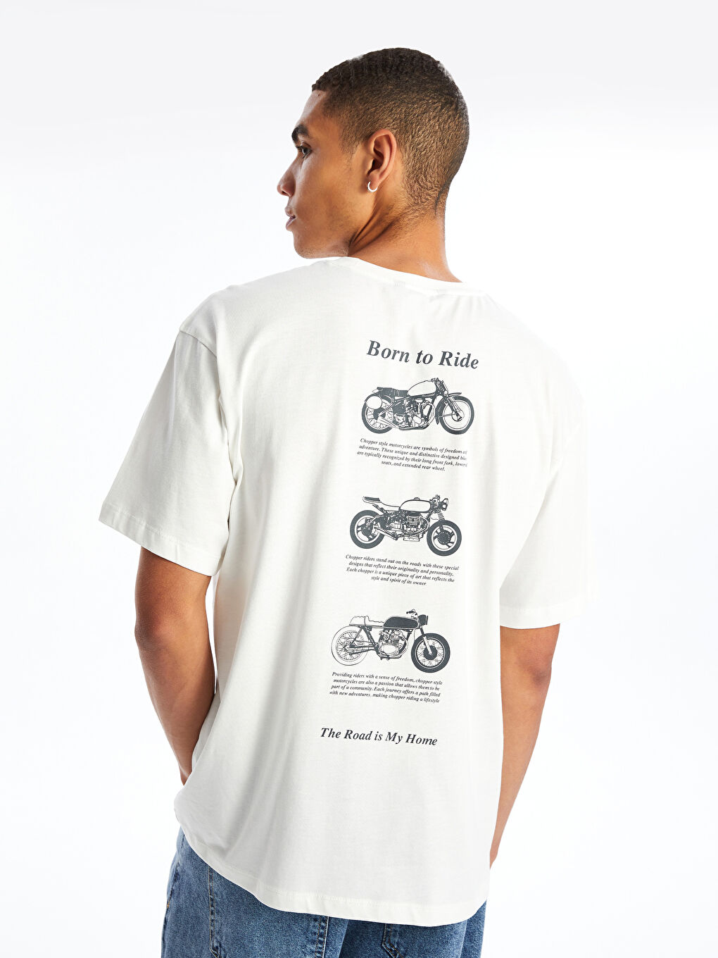 Crew Neck Short Sleeve Printed Combed Cotton Men's T-shirt -S4ND08Z8-R9J