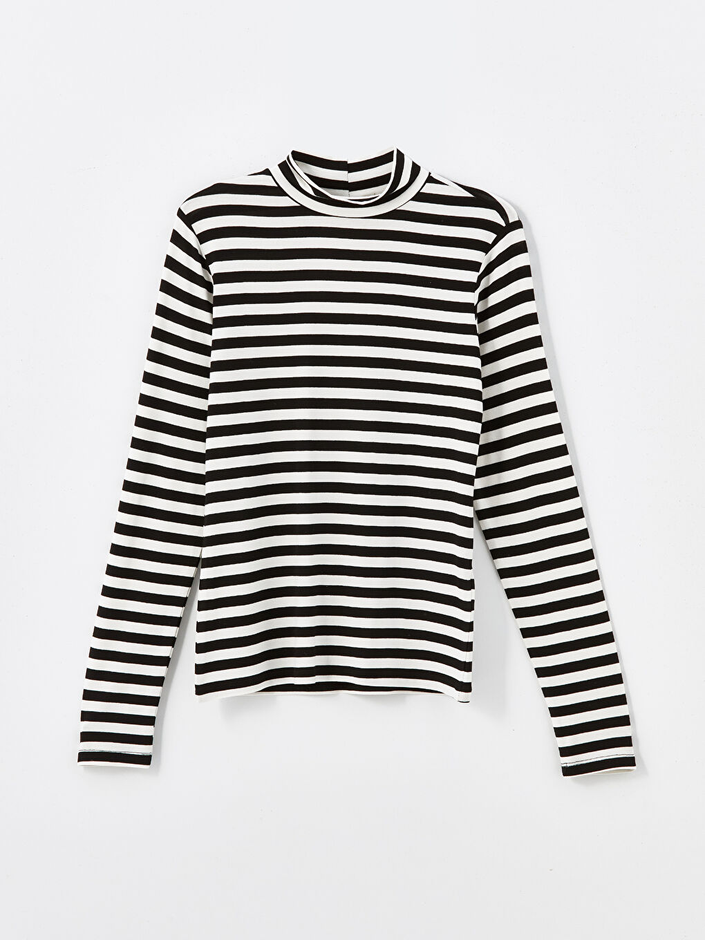 High Neck Striped Long Sleeve Women's Body -S4ND18Z8-LEG