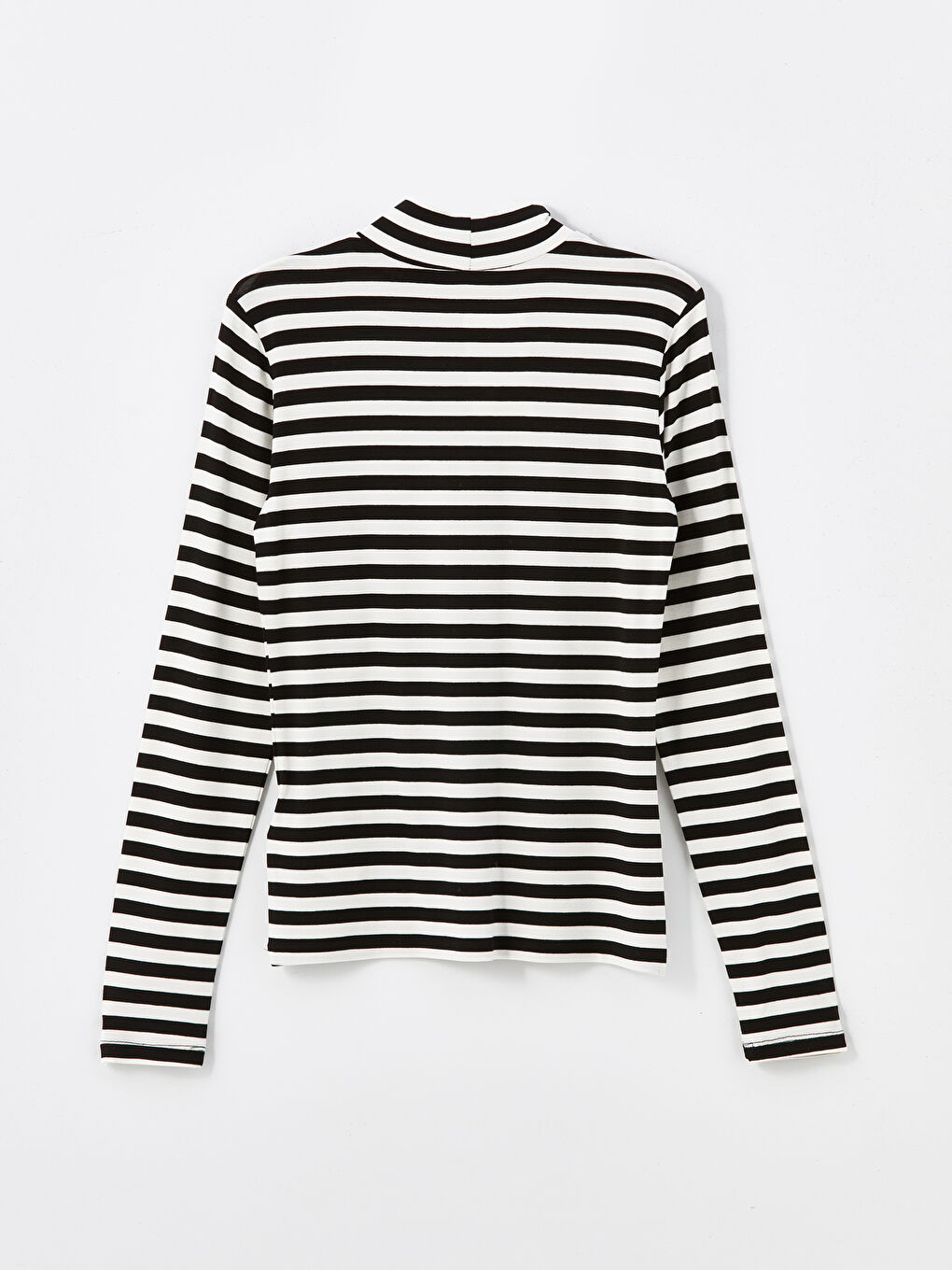 High Neck Striped Long Sleeve Women's Body -S4ND18Z8-LEG