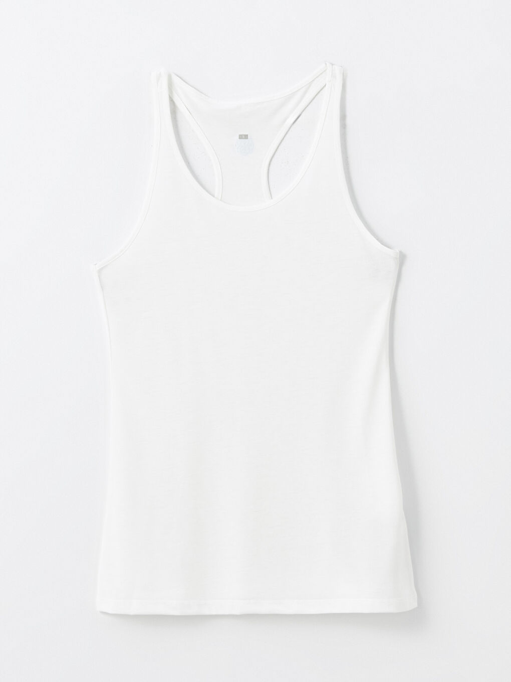 Ekru U Yaka Kadın Sporcu Atleti-5