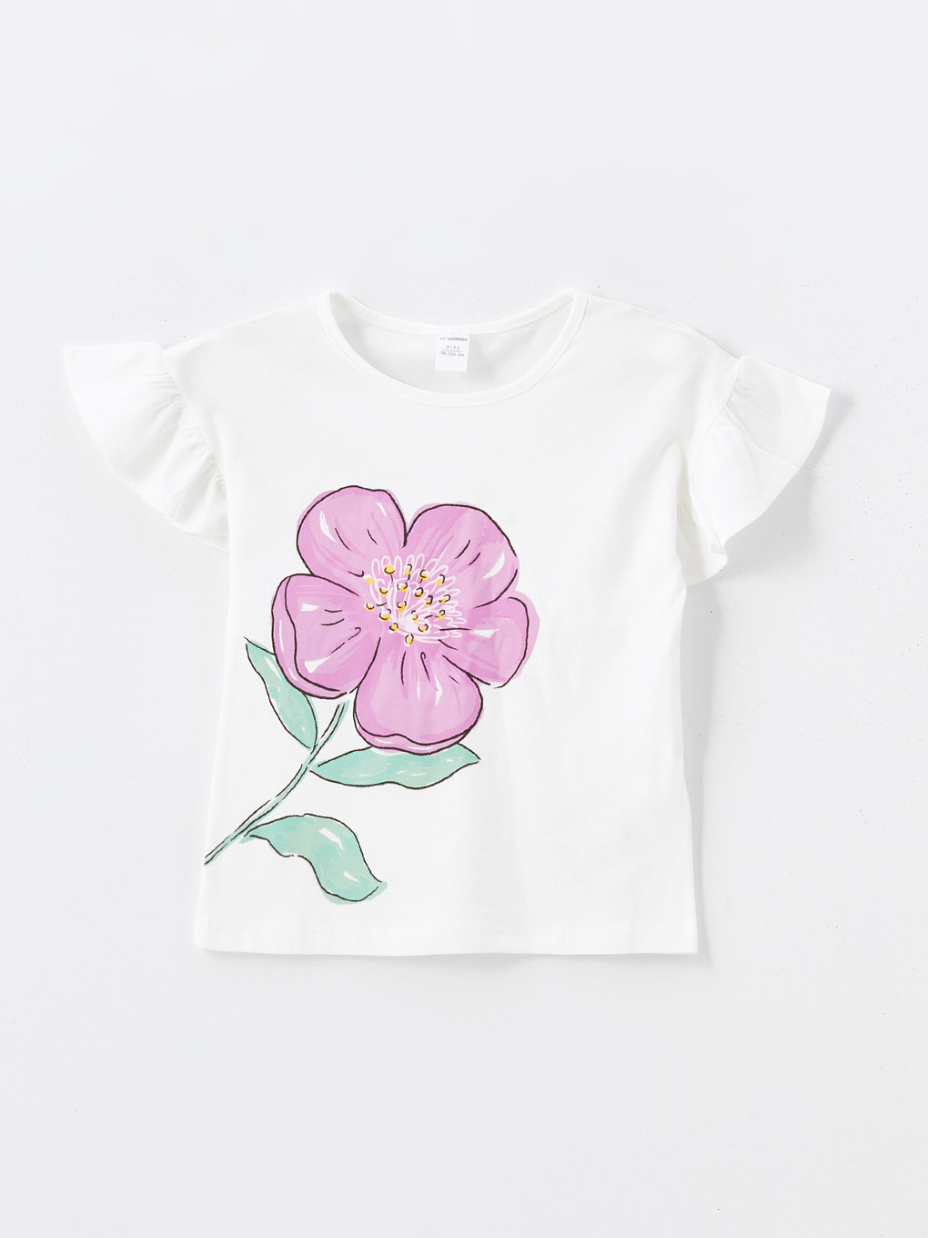 Ensemble Bébé Fille 2 Pièces été - Débardeur Blanc Brodé Fleurs & Short Jean Dentelle - Taille 6m à 4 Ans