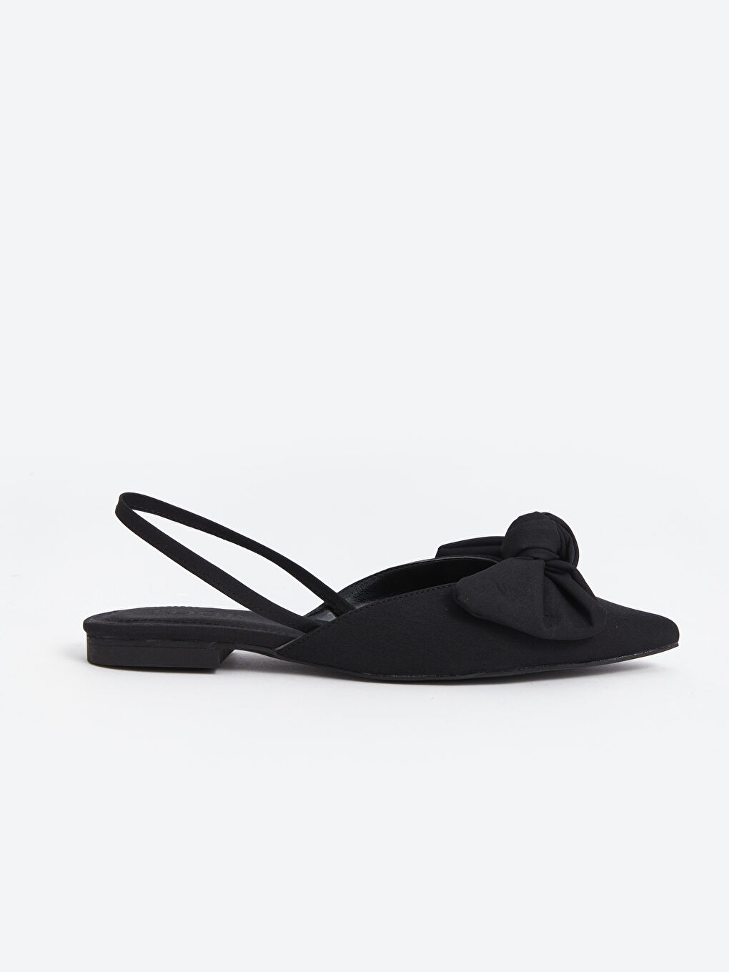 Siyah Fiyonk Detaylı Kadın Babet-1